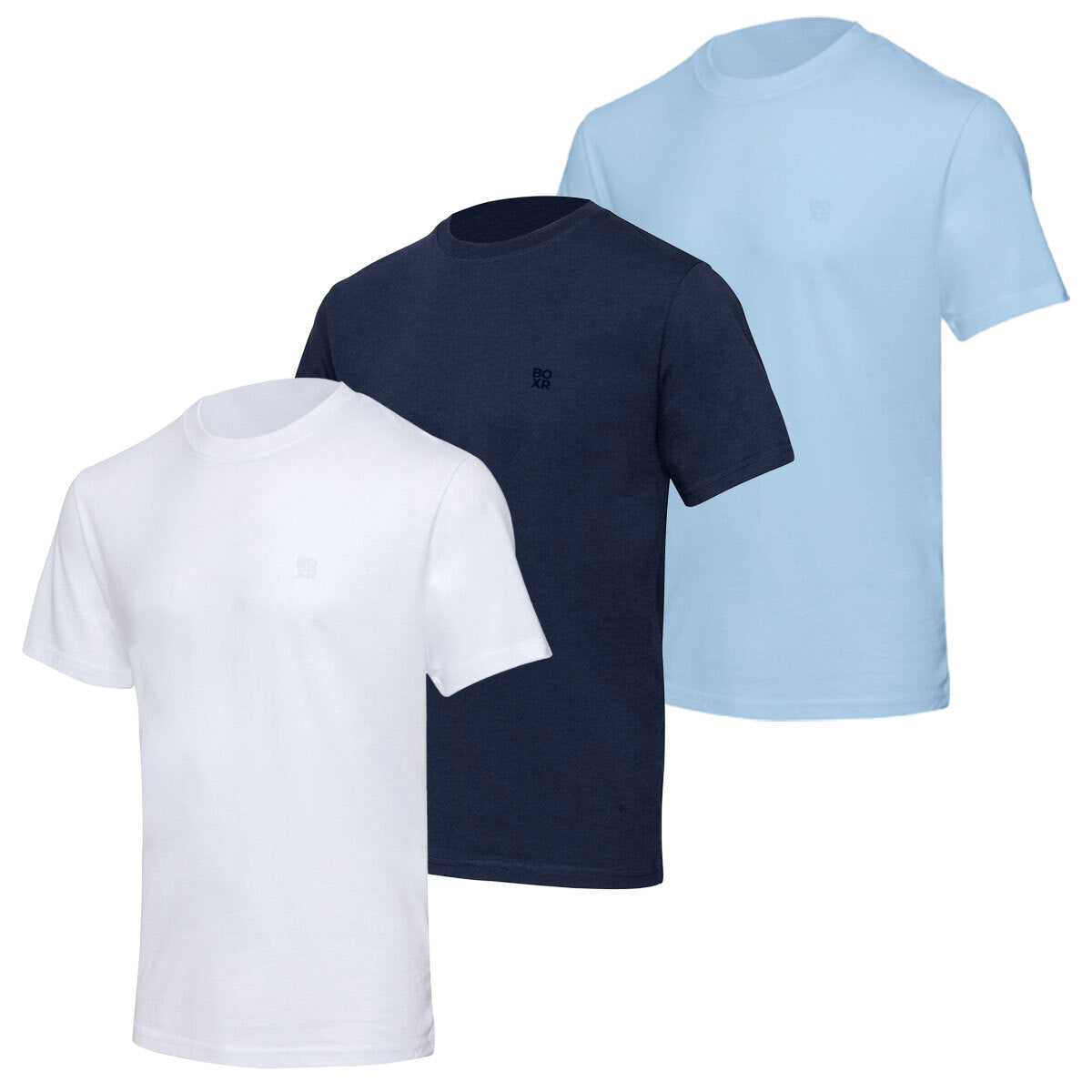 BOXR | Casual T-Shirt en Bambou - Lot de 3 - Multicolore