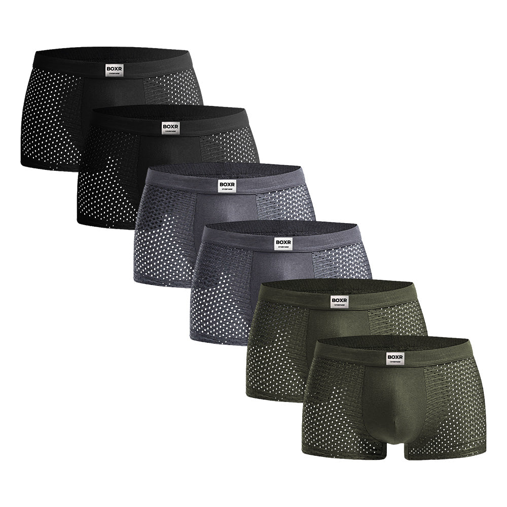 BOXR | Boxers en bambou - Lot de 6 - Air de la forêt