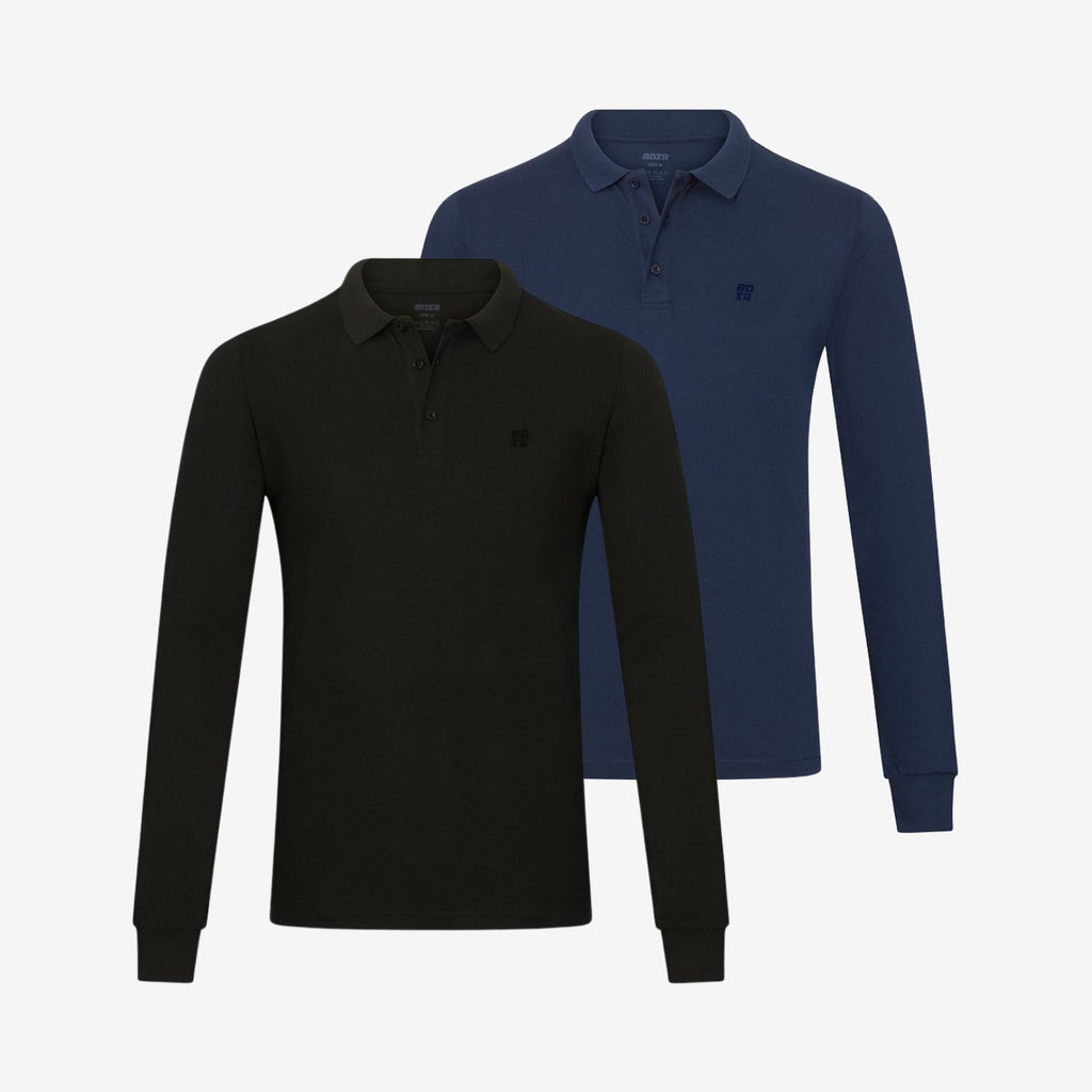 Polos en Bambou manches longues lot de 2