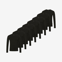 T-shirt de corps manches longues lot de 8