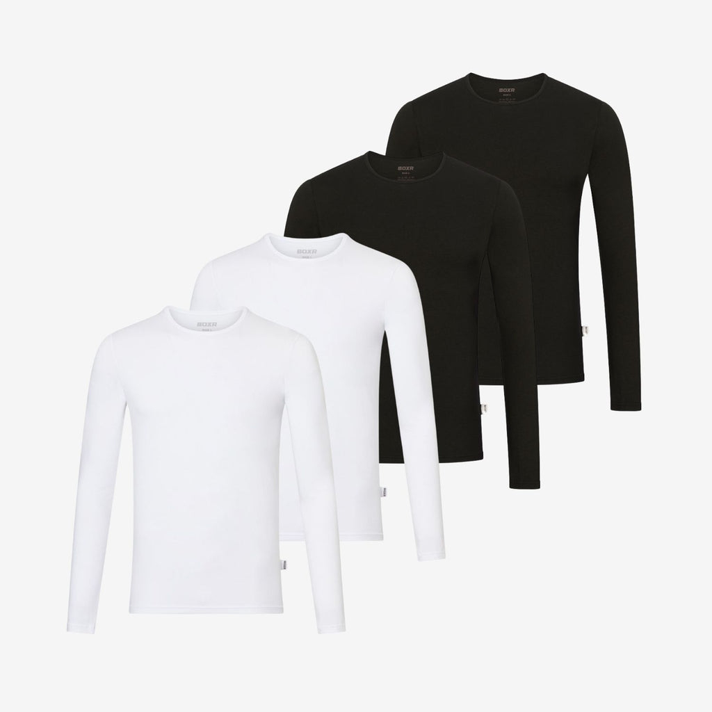 T-shirt de corps manches longues lot de 4