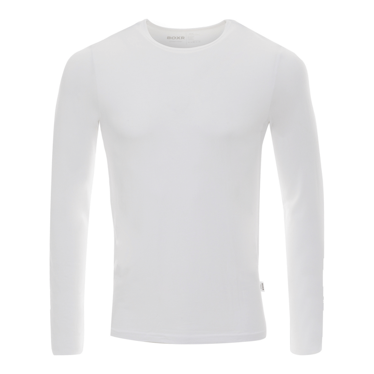 BOXR | T-shirt à manches longues en bambou - Lot de 4 - Blanc