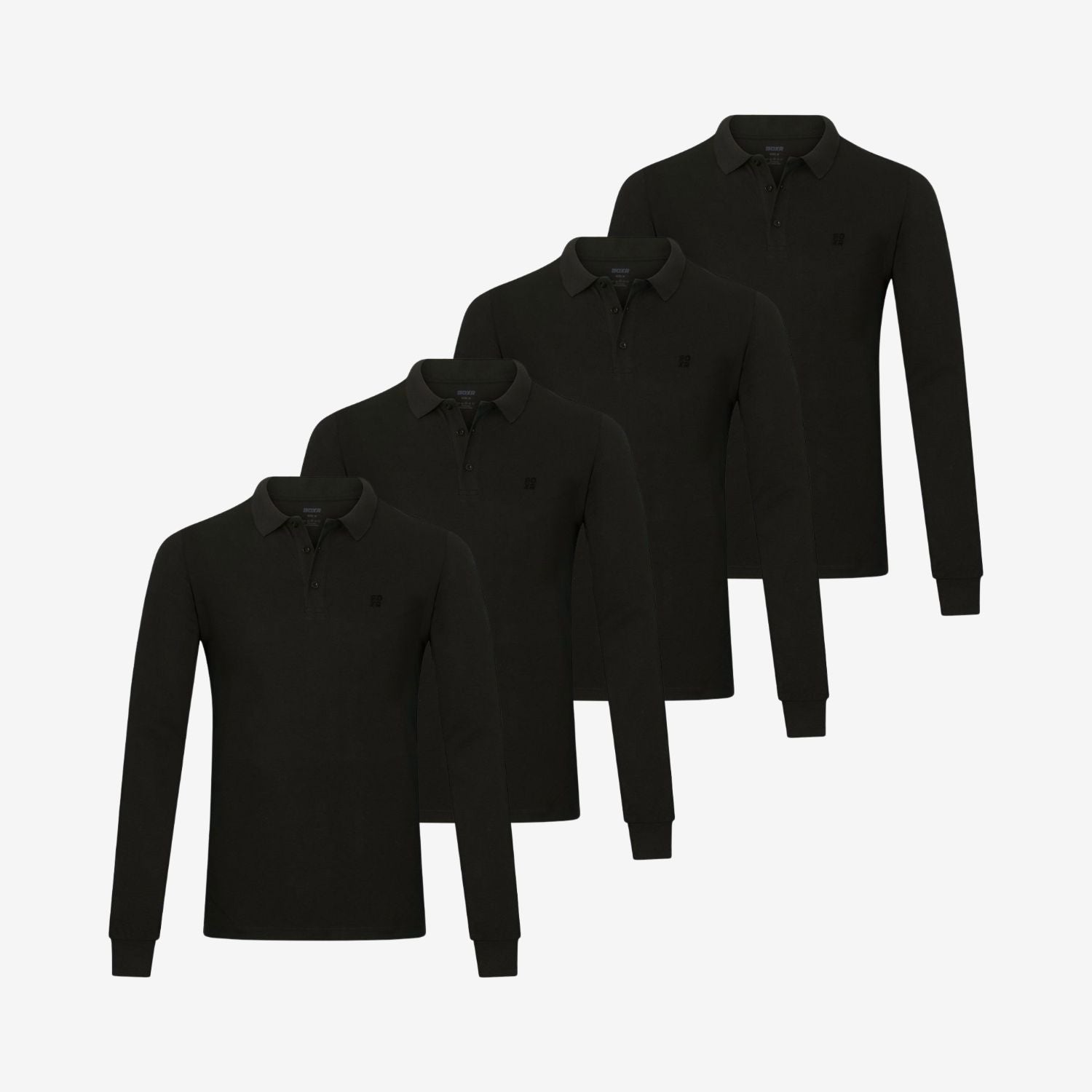 Polos en Bambou manches longues lot de 4