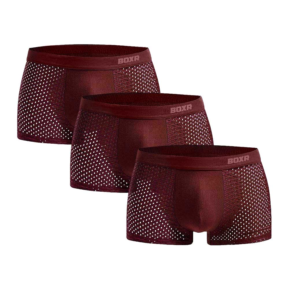 BOXR | Boxers en Bambou 2.0 - Lot de 3 - Rouge