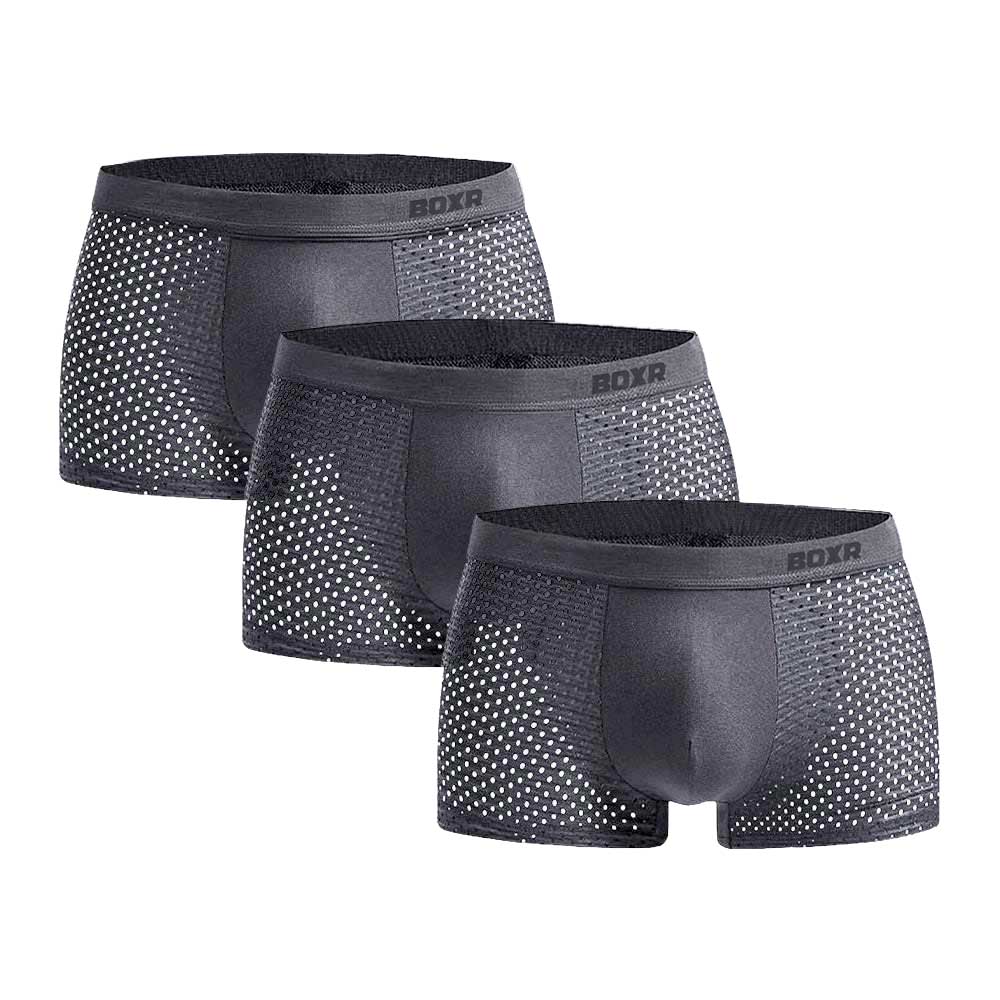 BOXR | Boxers en Bambou 2.0 - Lot de 3 - Gris
