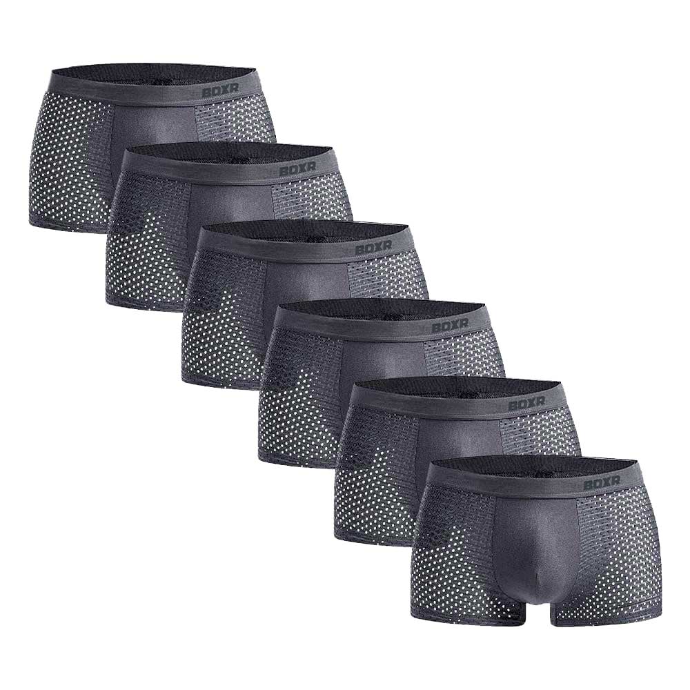 BOXR | Boxers en Bambou 2.0 - Lot de 6 - Gris