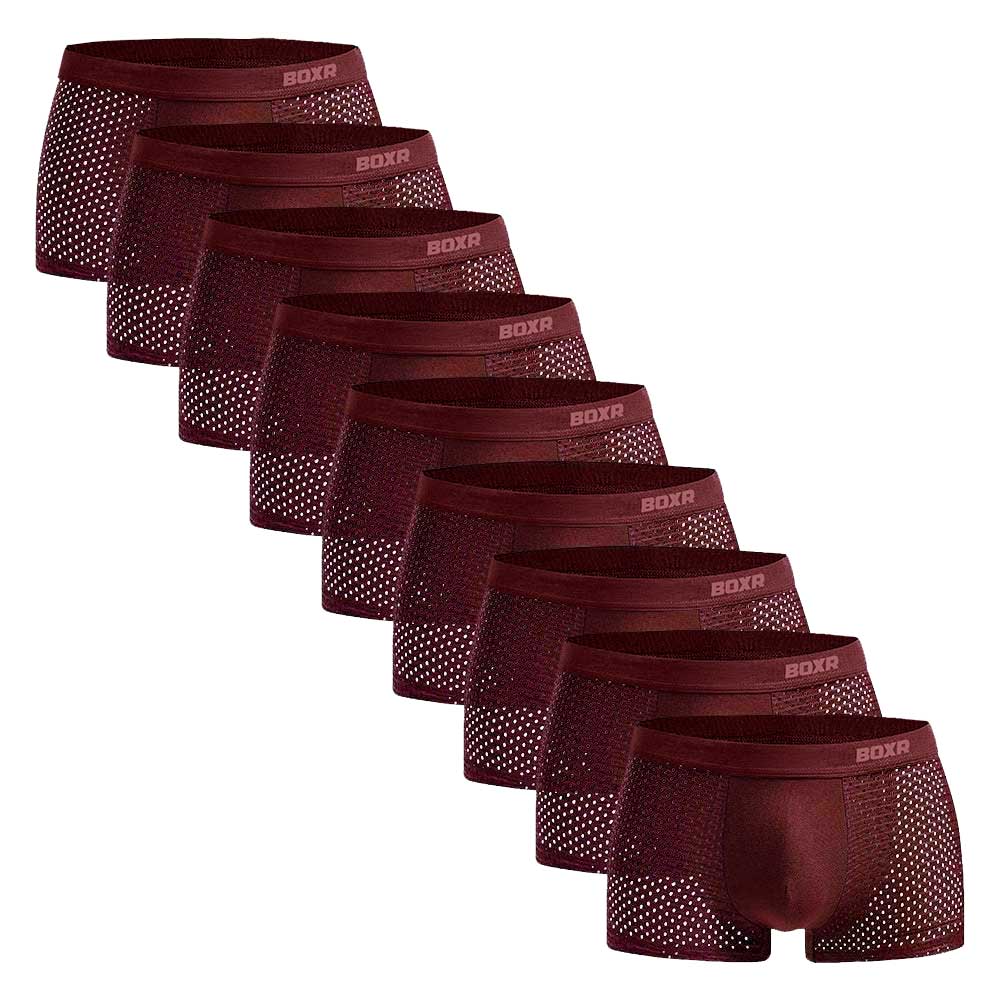 BOXR | Boxers en Bambou 2.0 - Lot de 9 - Rouge