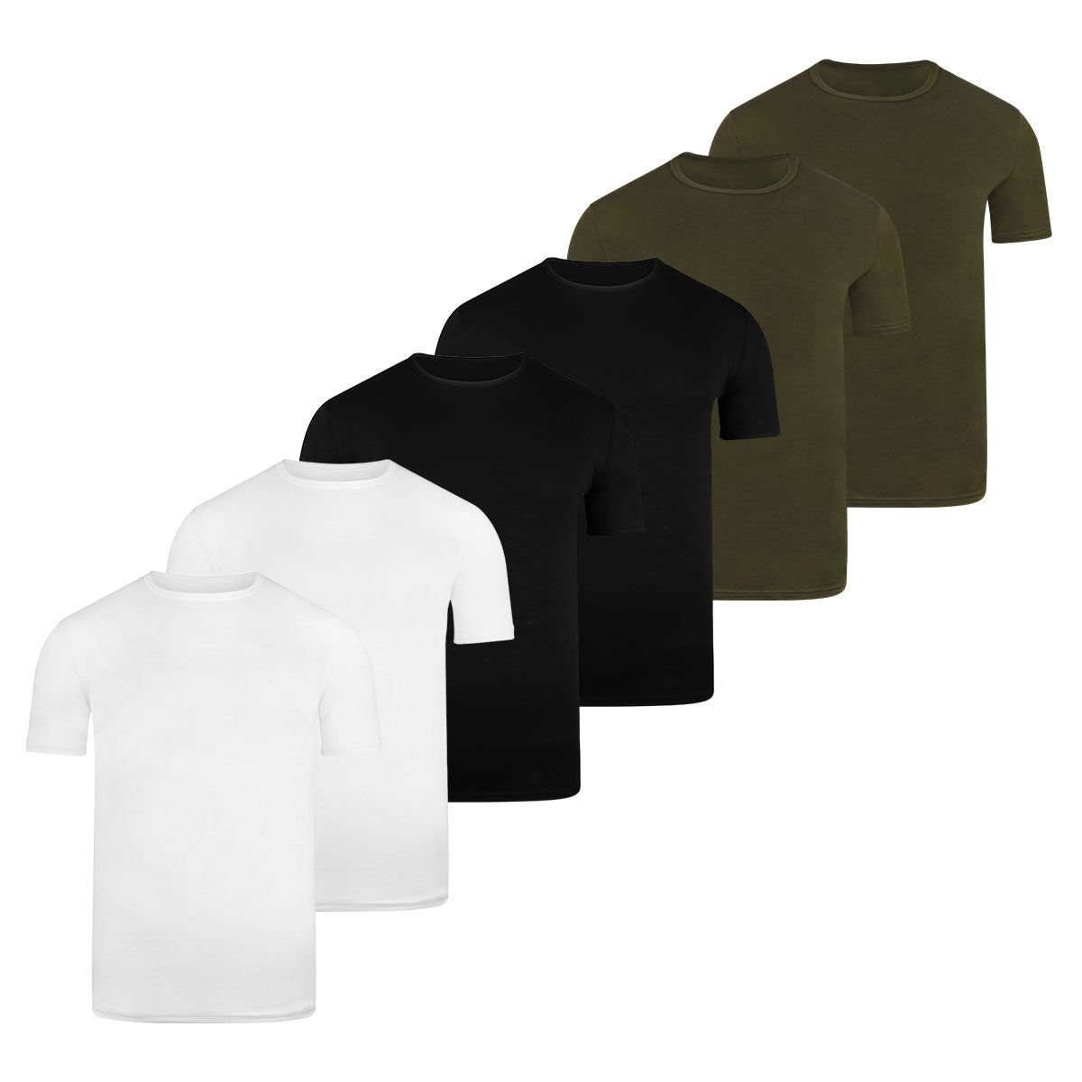BOXR | T-shirt en bambou - Lot de 6 - Multicolore
