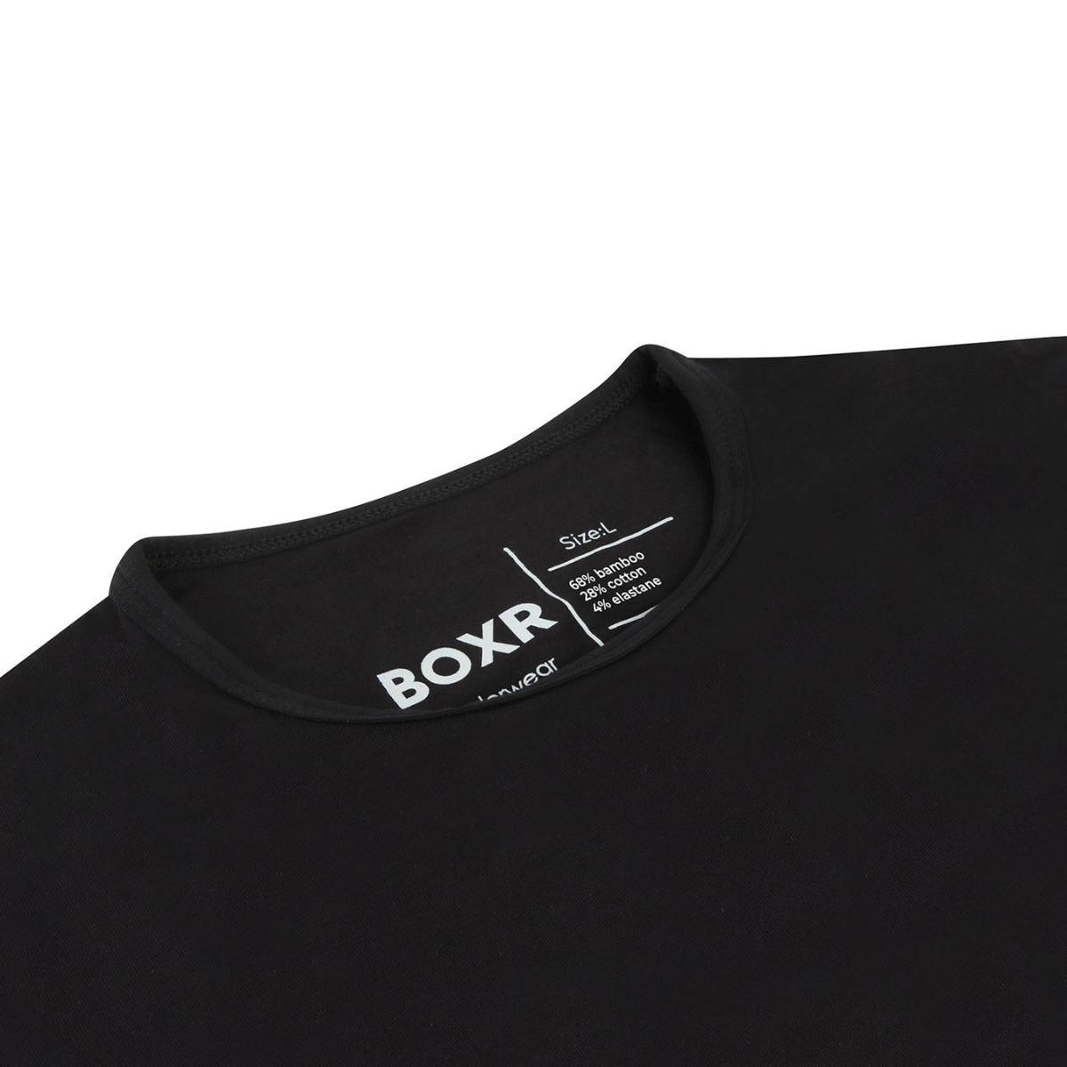 BOXR | T-shirt à manches longues en bambou - Lot de 2 - Noir
