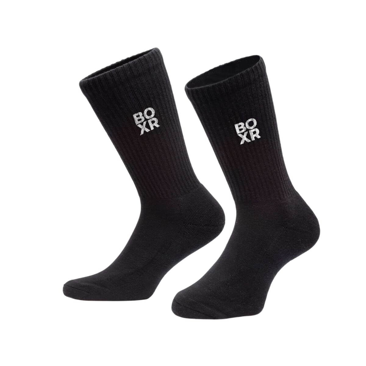 BOXR | Chaussettes de Sport en Bambou - Lot de 2 - Noir