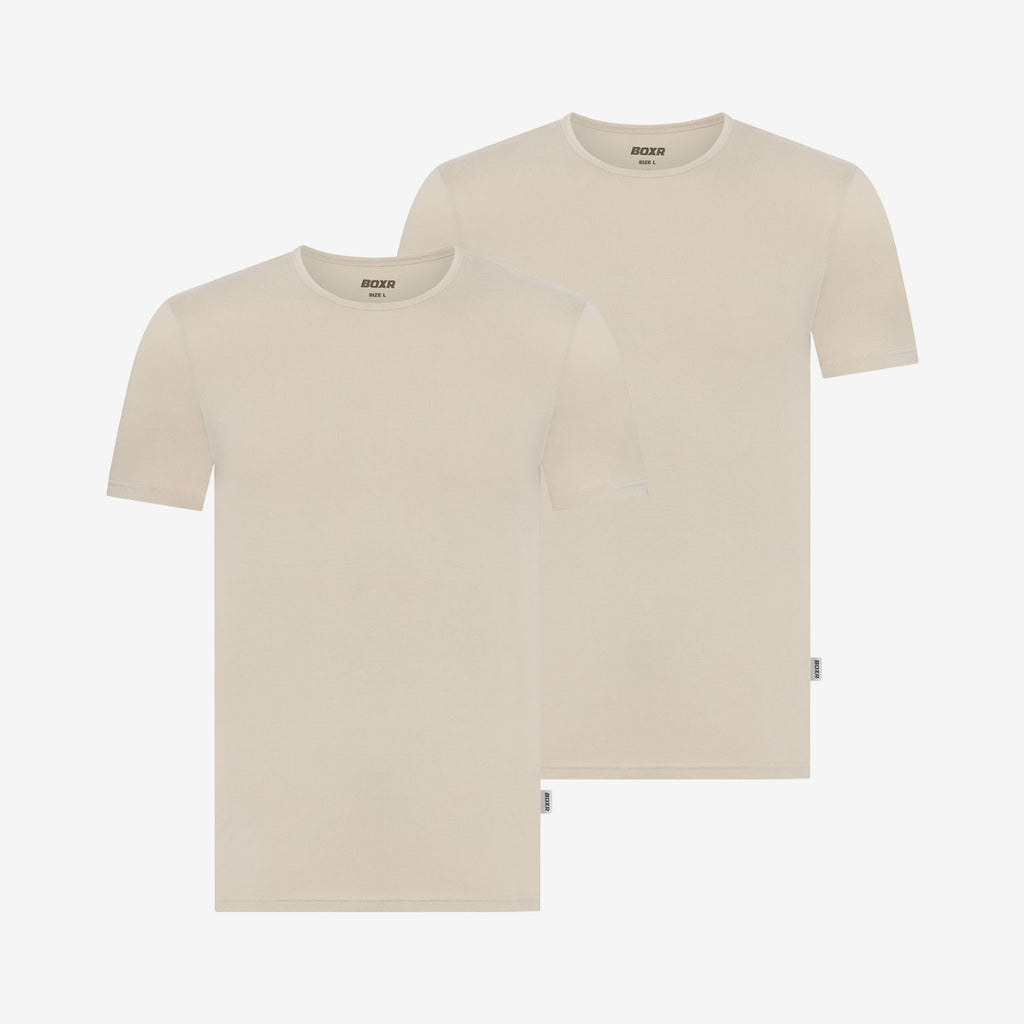 Maillots de corps en Bambou col rond lot de 2