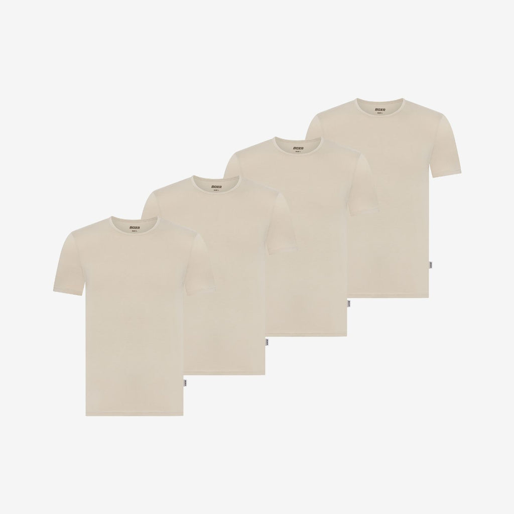 Maillots de corps en Bambou col rond lot de 4