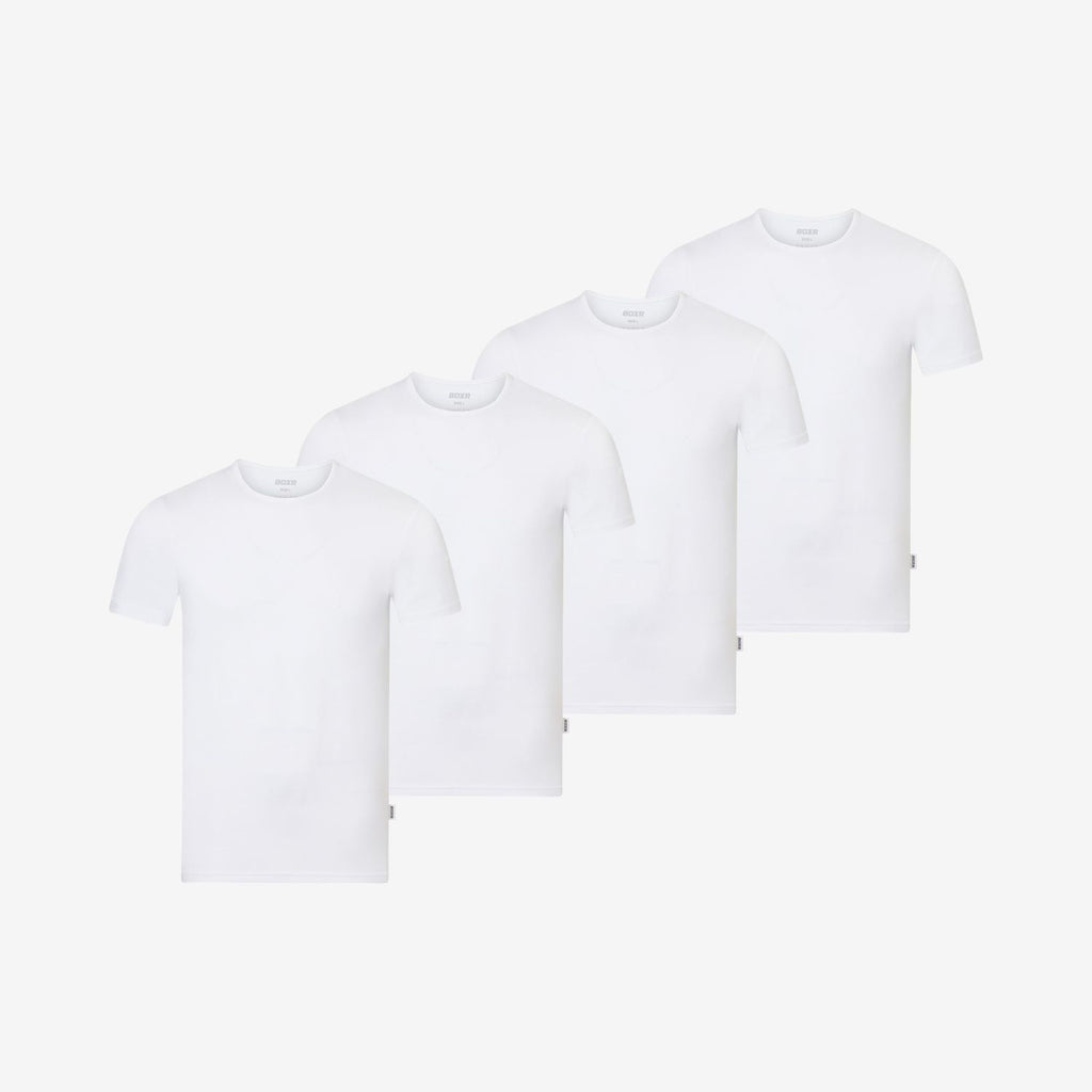Maillots de corps en Bambou col rond lot de 4