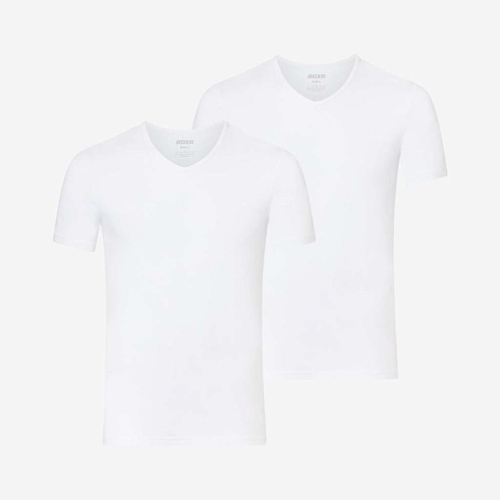 Maillot de corps en Bambou col en V lot de 2