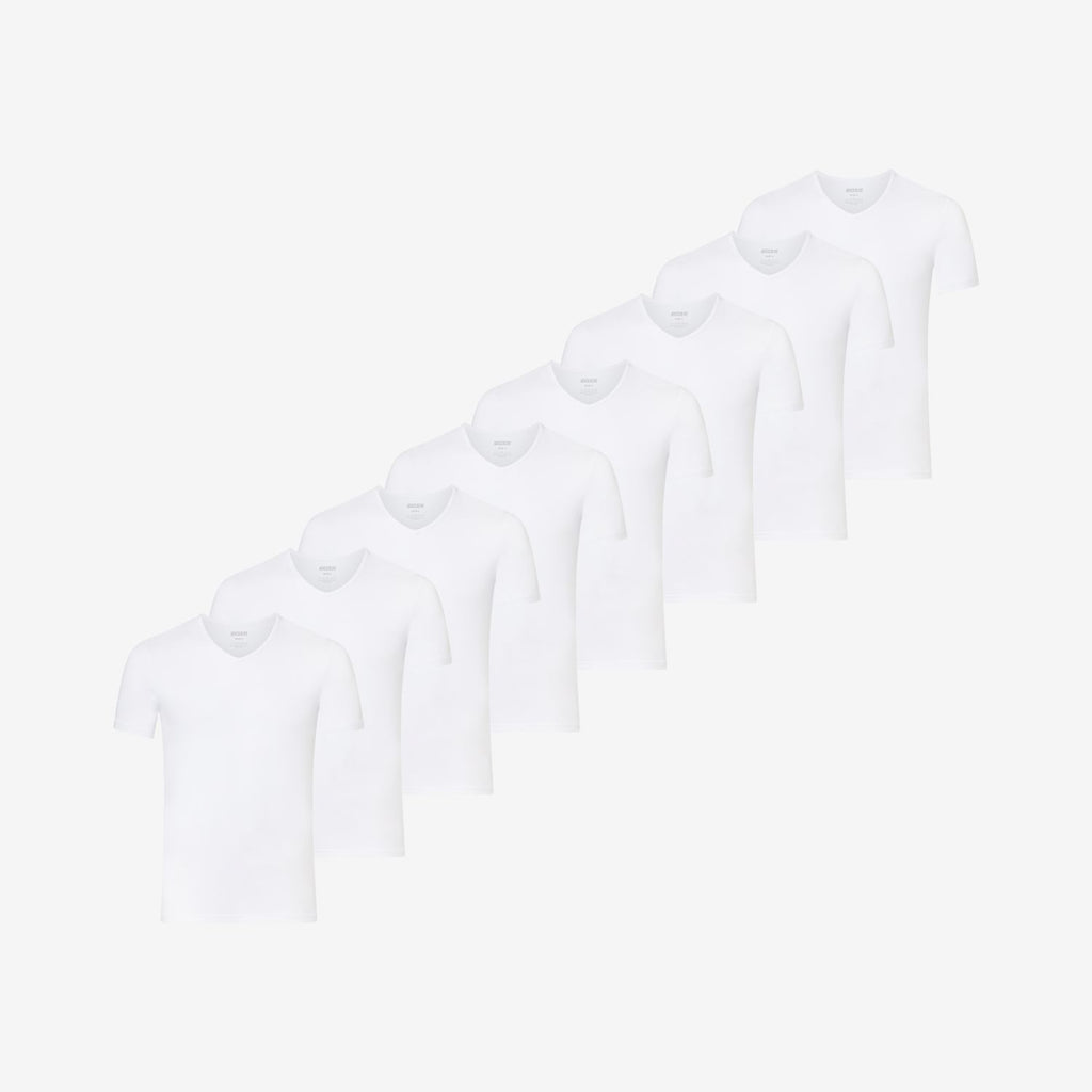 Maillot de corps en Bambou col en V lot de 8