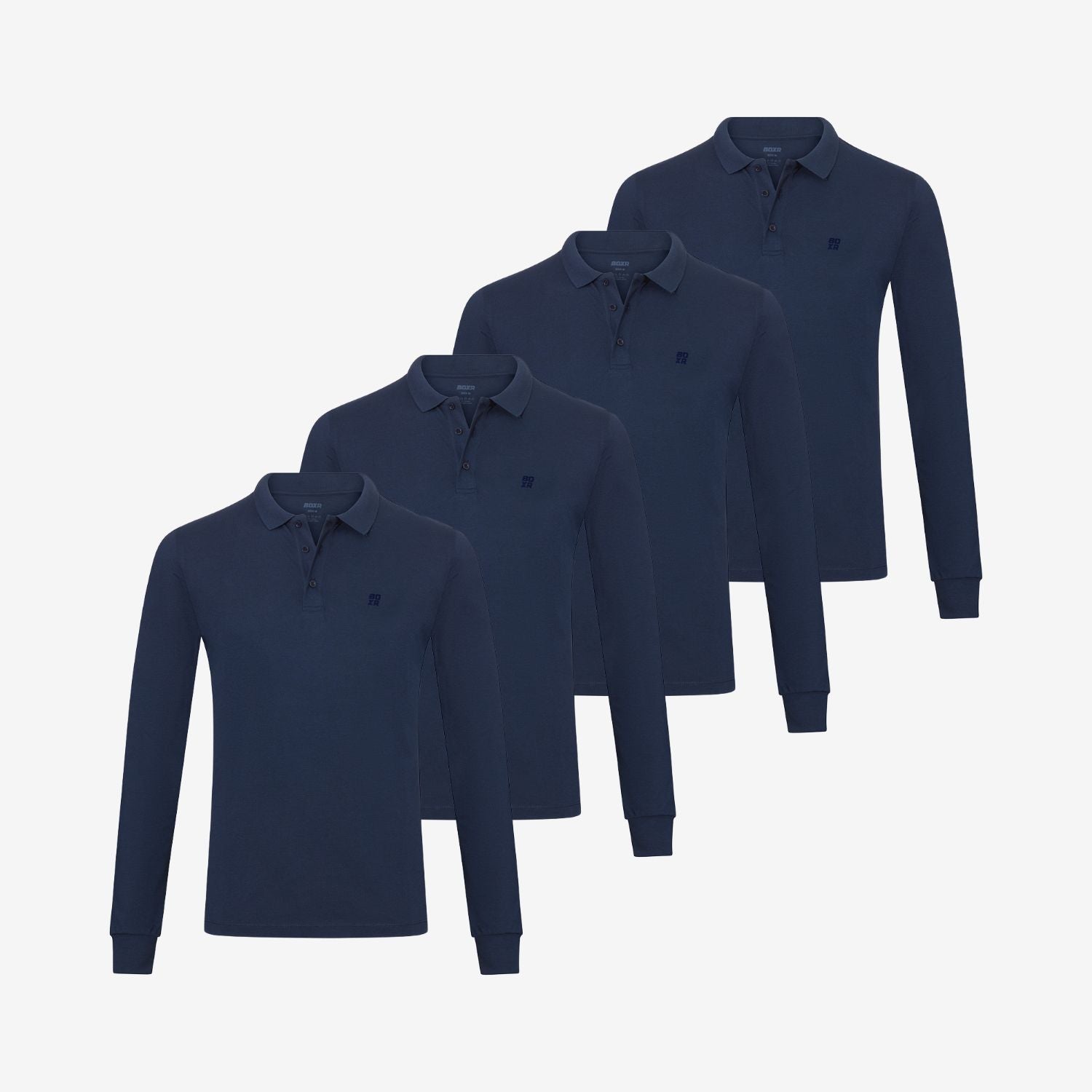 Polos en Bambou manches longues lot de 4