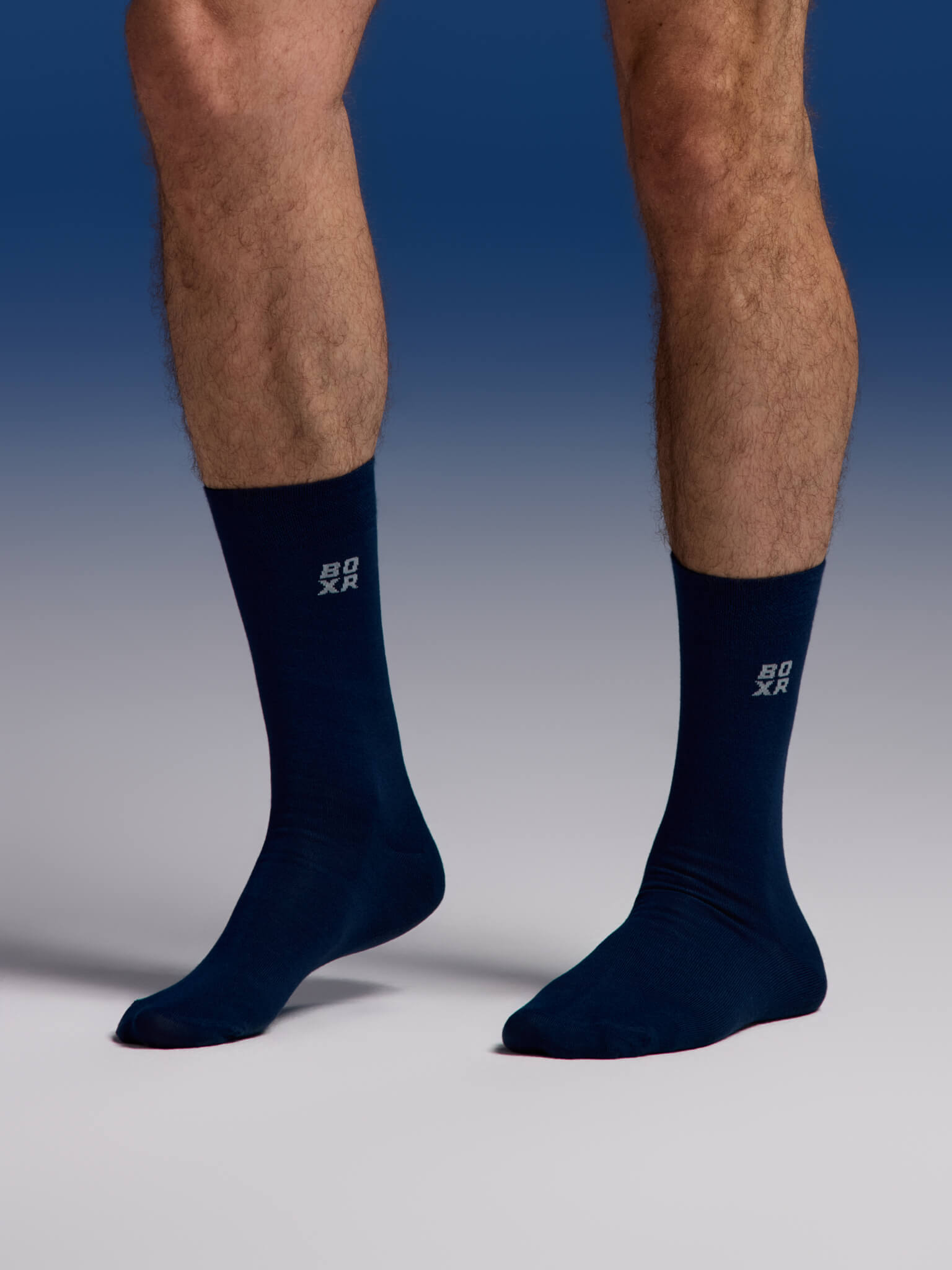 BOXR | Chaussettes en Bambou - Lot de 4 - Bleu Marine
