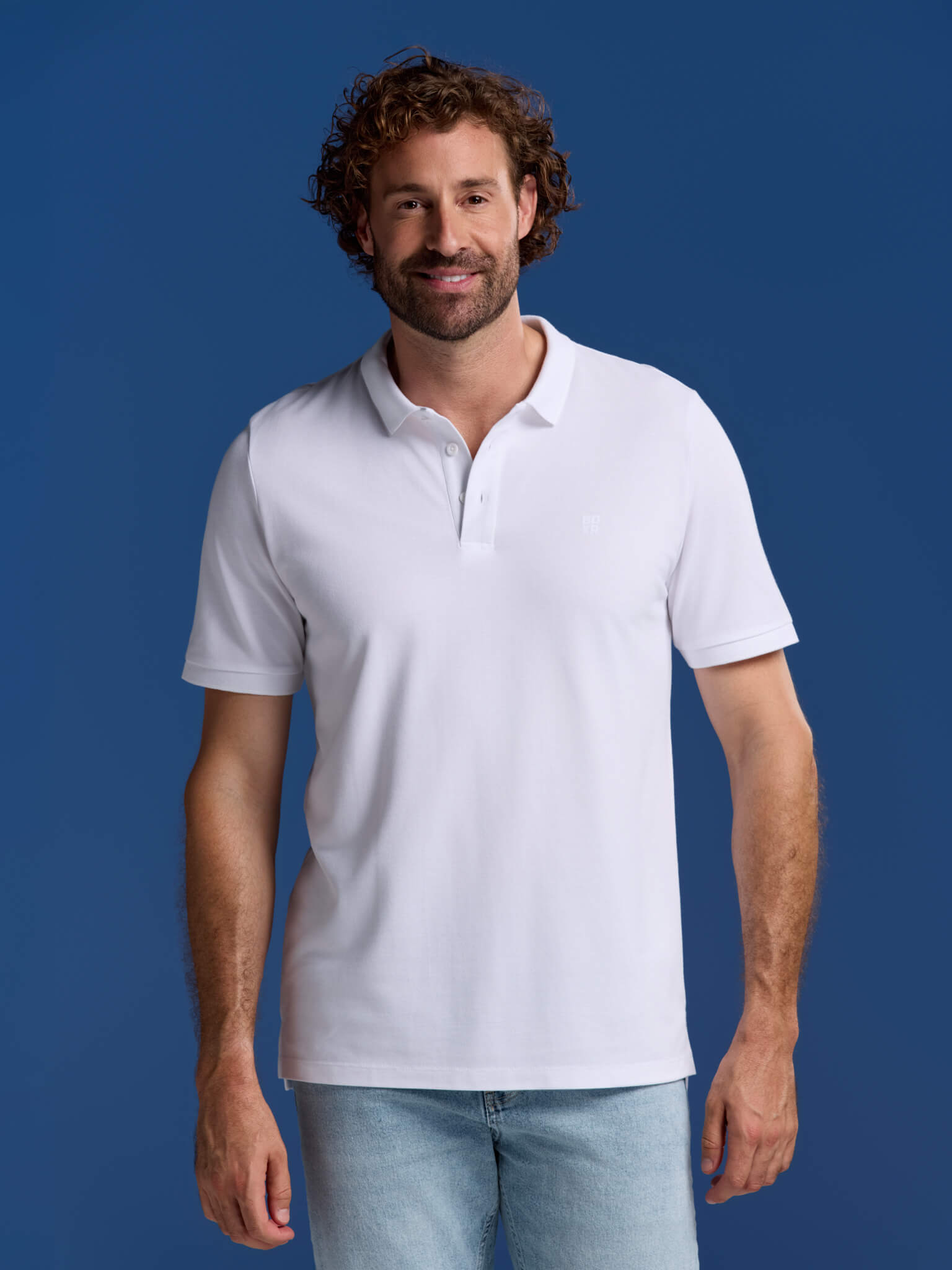 BOXR | Polos en Bambou Lot de 2 Blanc