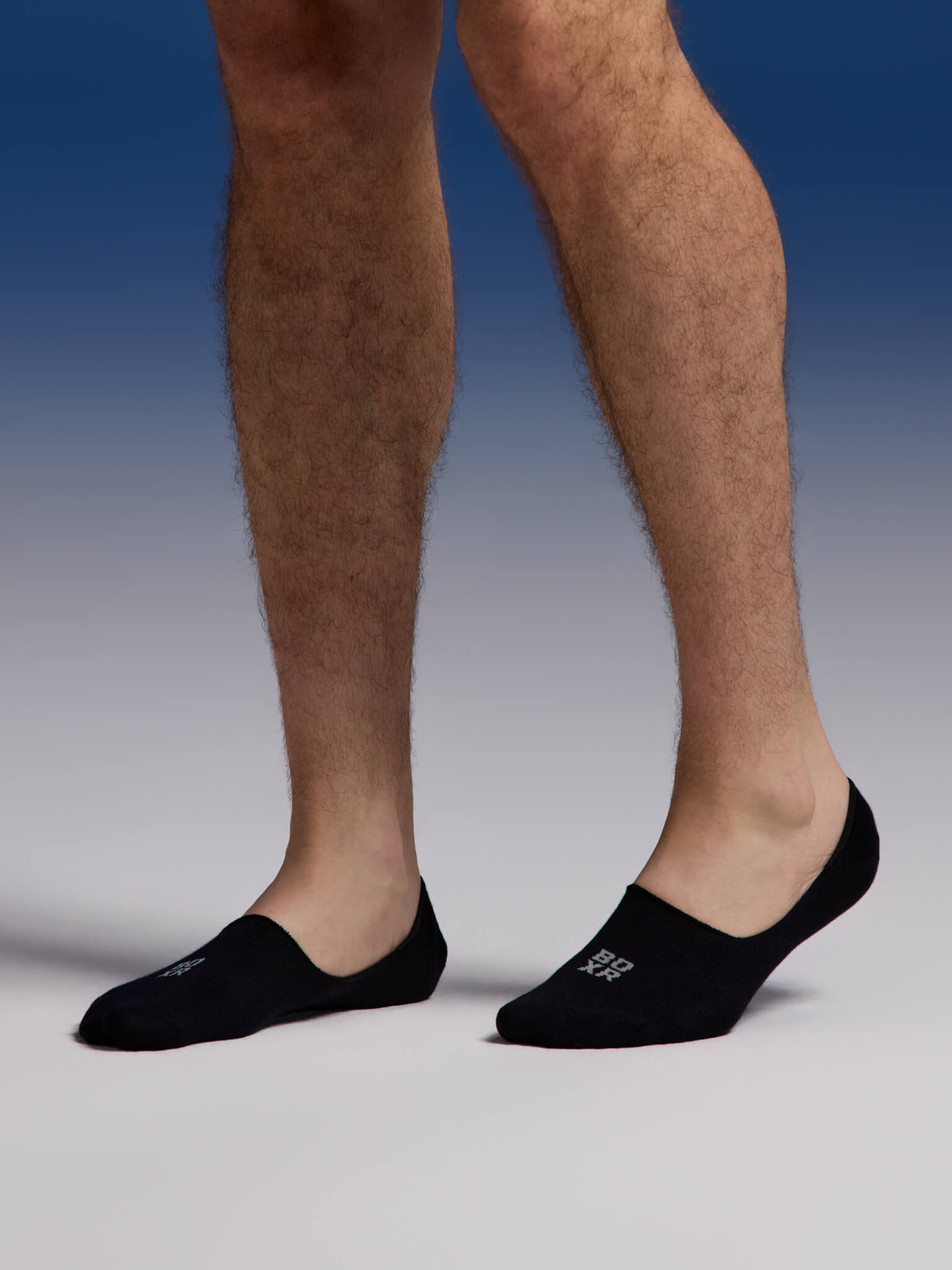 BOXR | Footies de cheville en bambou - Lot de 4 - Noir