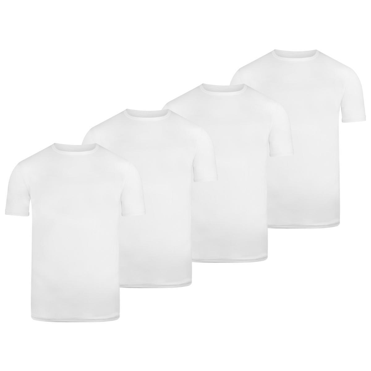 BOXR | T-shirt en bambou - Lot de 4 - Blanc