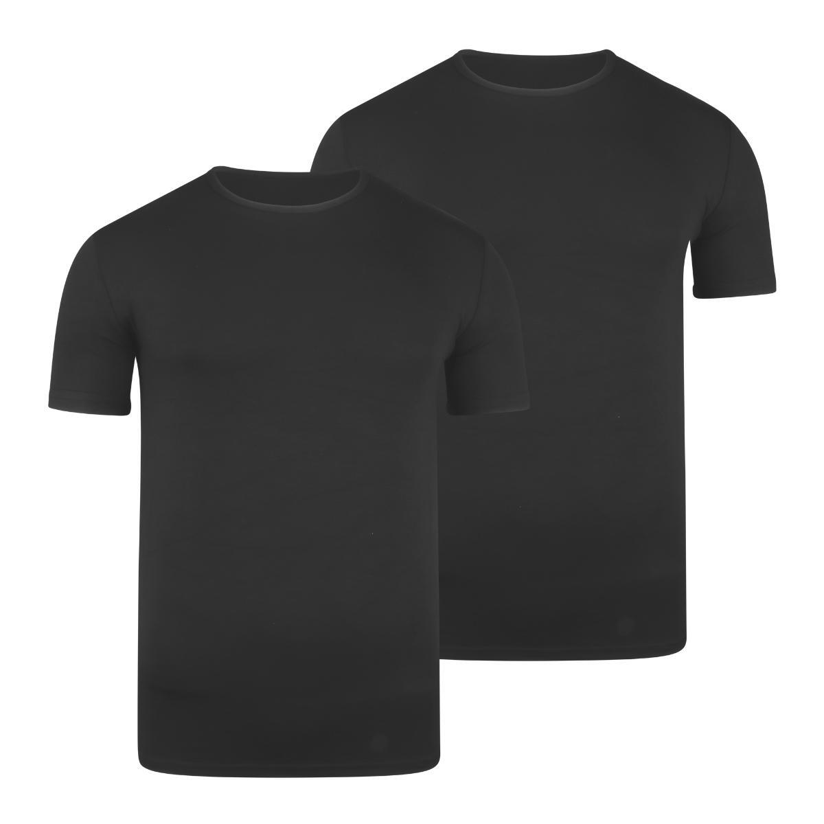 BOXR | T-shirt en bambou - Lot de 2 - Noir